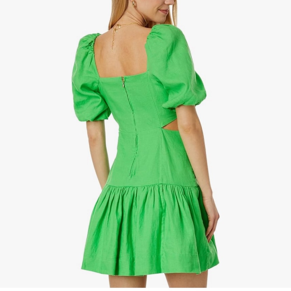 Lilly Pulitzer Kylanne Elbow Sleeve Line Color: Gecko Green - Picture 2 of 6